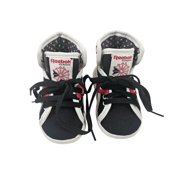 Reebok Classic Infant Shoes Size 2 High Top Soft Sole Sneakers NWOT Lace Up - Picture 3 of 10